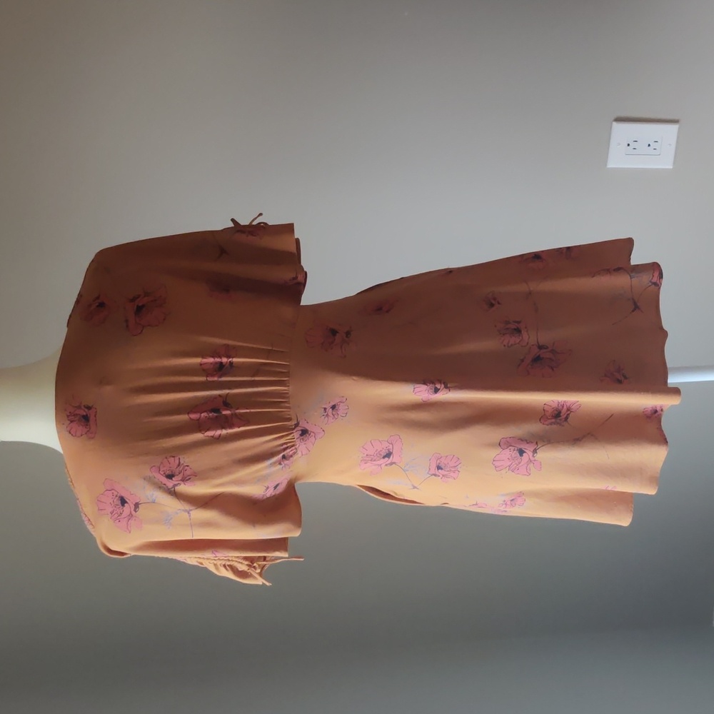 Free People "Melanie" Floral Print Mini Dress Size 4 - Picture 4 of 14